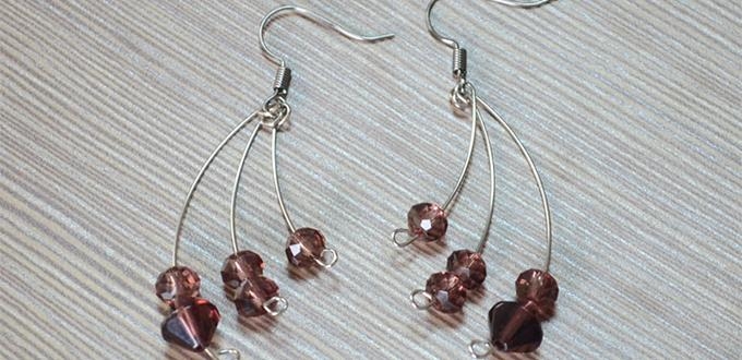 Fashion Earrings with Memory Wire and Beads Fashion Earrings with Memory Wire and Beads