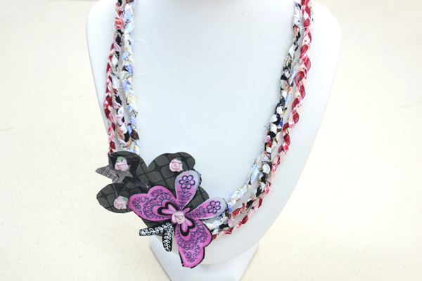 Braided Fabric Necklace