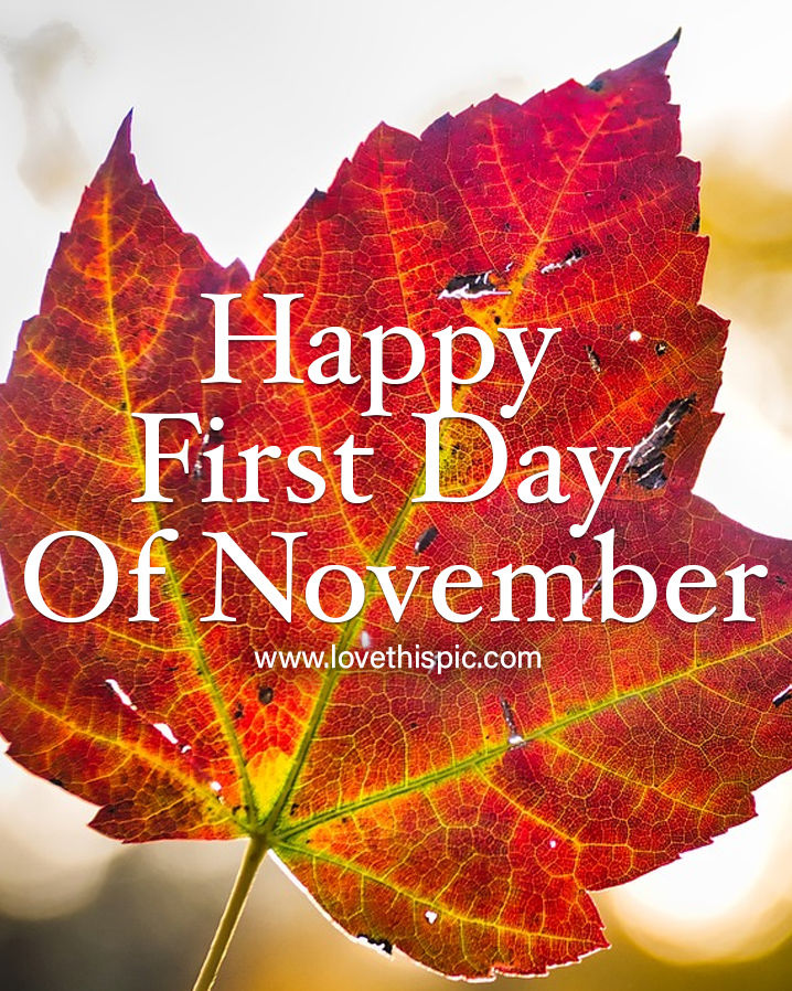 What Was The First Day Of November
