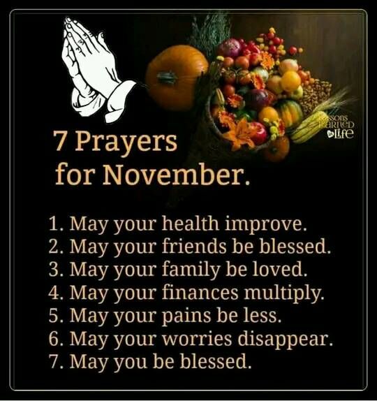 7 Inspiring Prayers For November Pictures, Photos, and Images for
