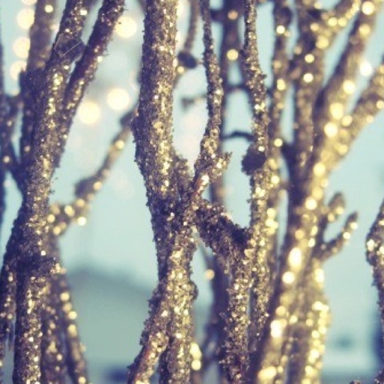 Glittery branches Glittery branches