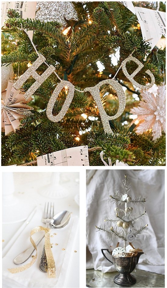 Glitter winter decor Glitter winter decor
