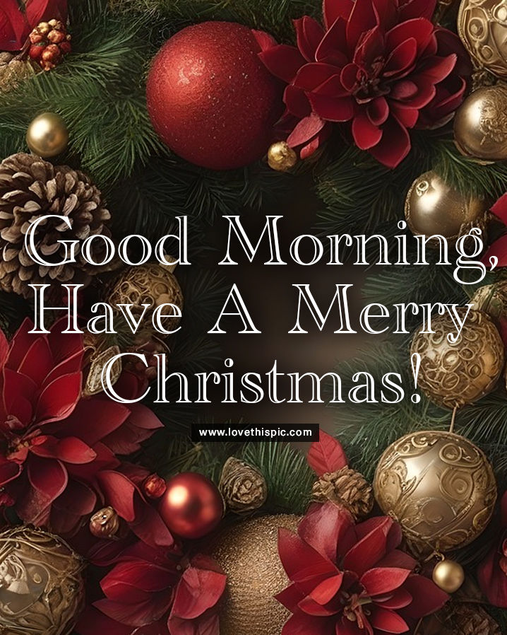 Good Morning & Have A Merry Christmas Pictures, Photos, and Images for
