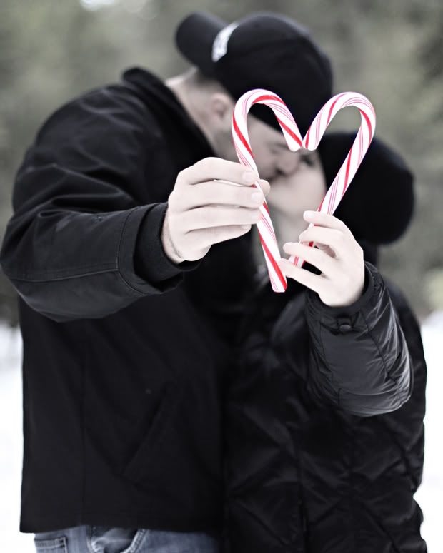 Candy cane kiss
