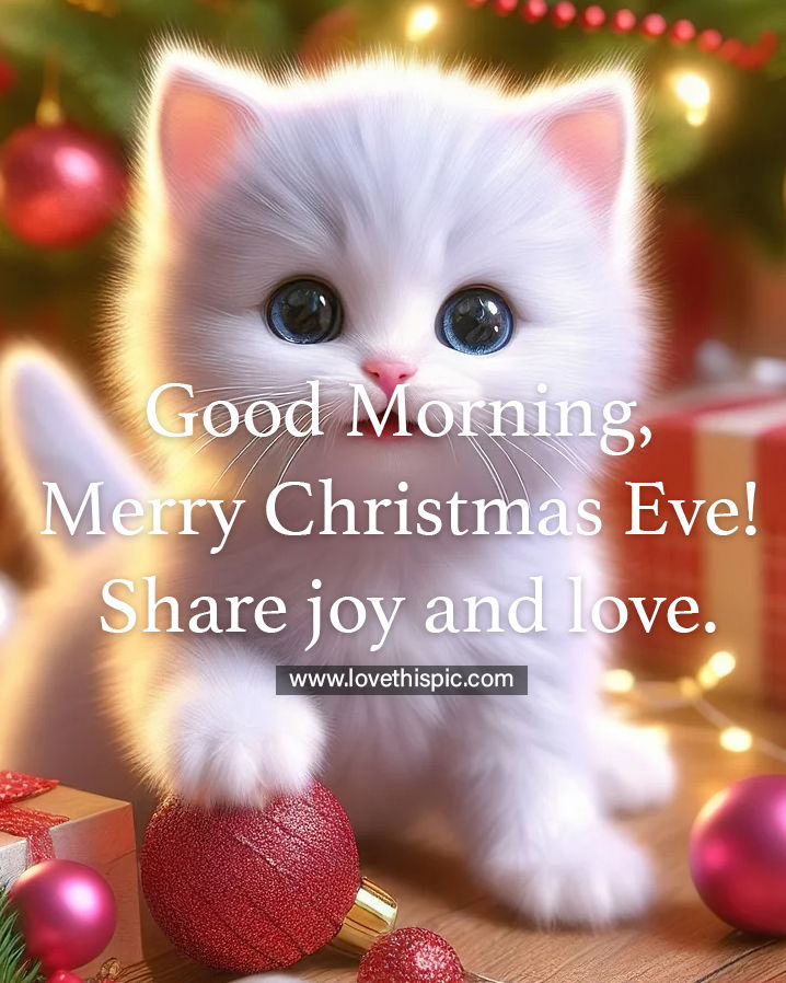 Good Morning, Merry Christmas Eve! Share Joy And Love. Pictures, Photos