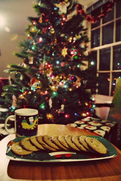 Spread of Christmas cookies