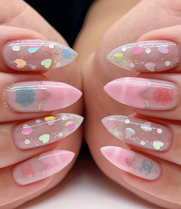 Pastel Shimmer Nails Pictures, Photos, and Images for Facebook, Tumblr