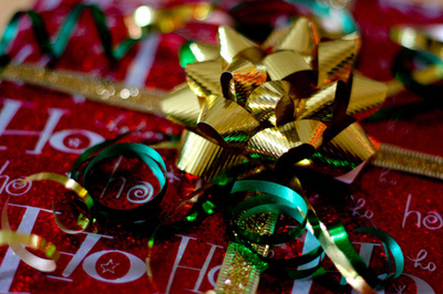 Presents, ribbons and bows