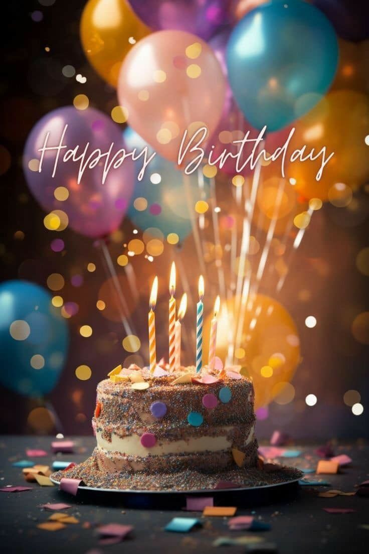 Happy Birthday Cake With Balloons Pictures Photos And Images For Happy Birthday Cake With Balloons Pictures Photos And Images For
