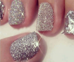 Silver nails Silver nails
