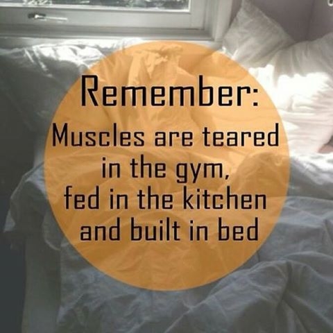 Muscles are teared in the gym