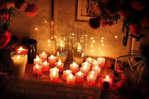 Glowing candles Glowing candles