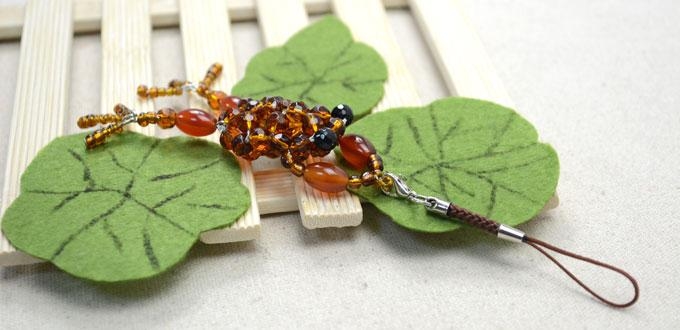 Beaded Frog Phone Charm Beaded Frog Phone Charm