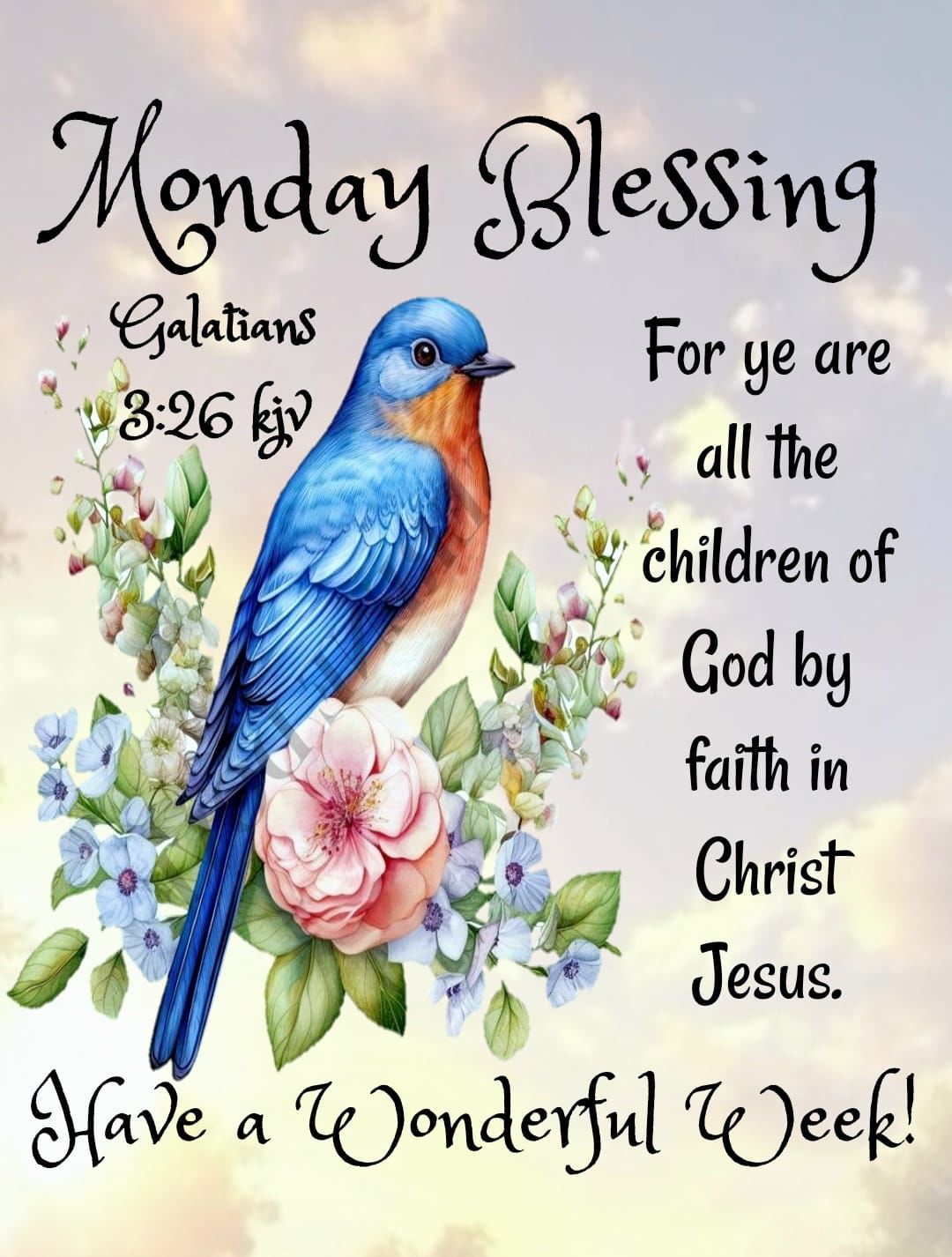 Galatians 3:26 Monday Blessing Pictures, Photos, and Images for ...