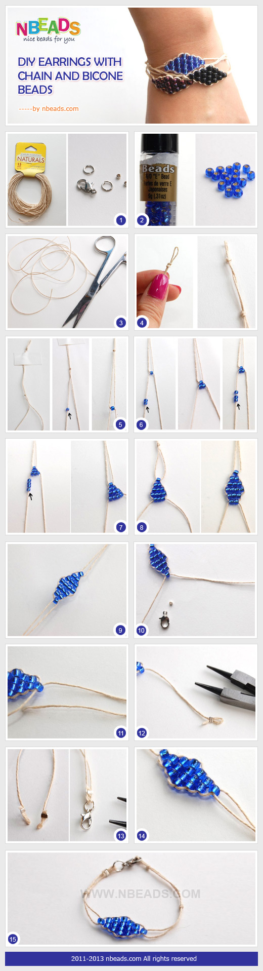 DIY Bead Bracelet with Cord
