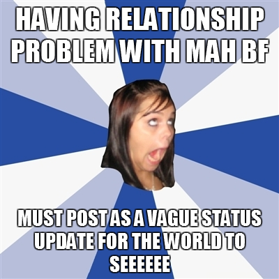Having a relationship problem with mah BF Having a relationship problem with mah BF