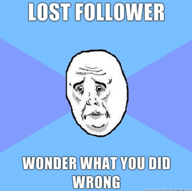 Lost follower