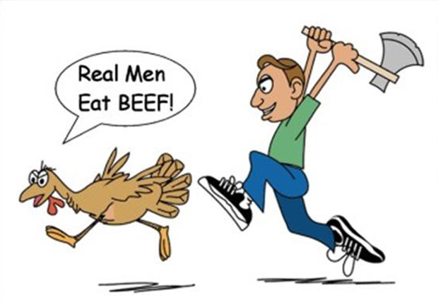 Real men eat beef
