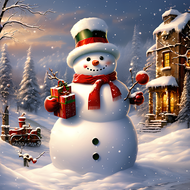 Snowman Holding Gifts Pictures Photos and Images for Facebook Tumblr