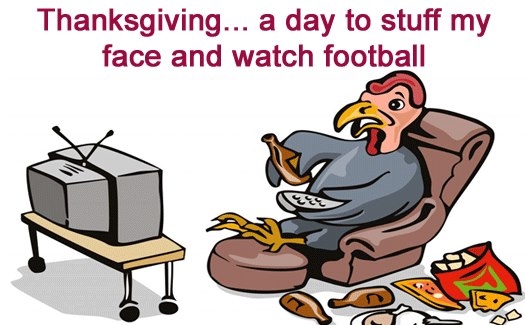 A day to stuff my face and watch football A day to stuff my face and watch football