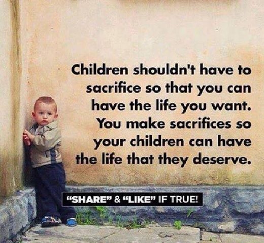 children shouldnt have to sacrifice
