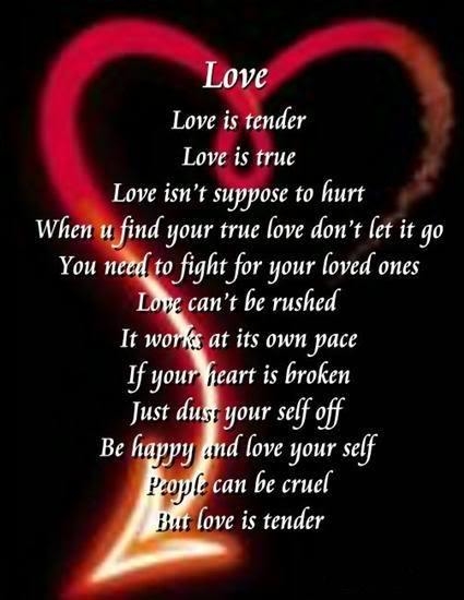 love is tender love is tender
