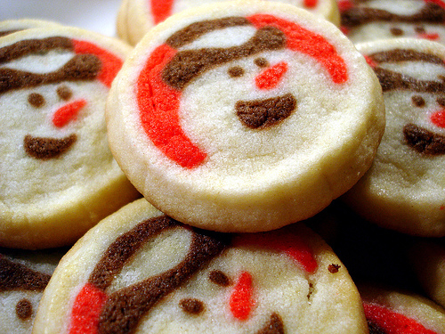Snow man cookies