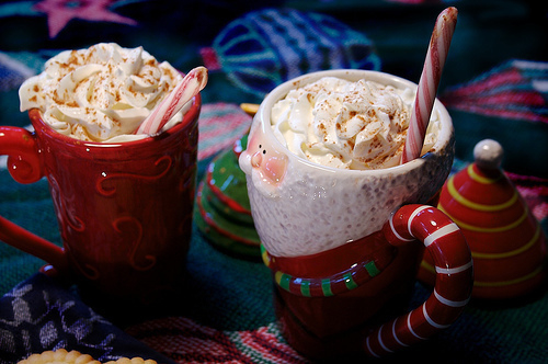 Hot cocoa with whipped cream