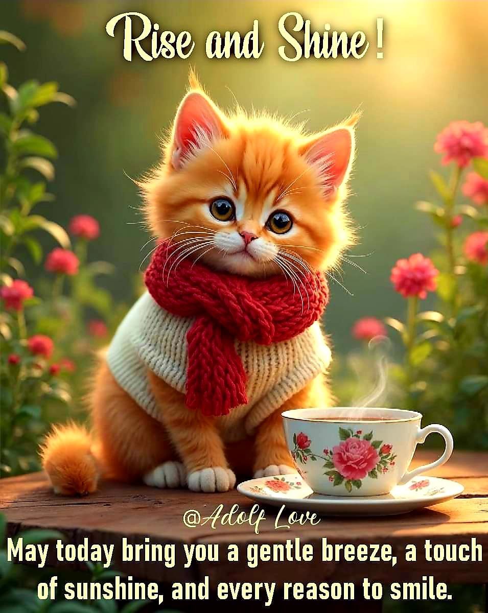 Gentle Rise And Fall In Tone Rise And Shine! May Today Bring You A Gentle Breeze, A Touch Of