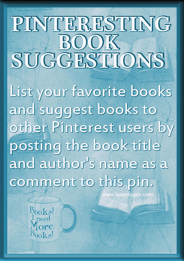 Pinteresting book suggestions