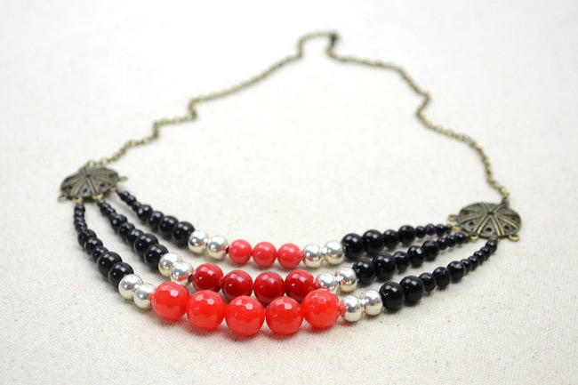 DIY Triple-Colored Statement Necklace