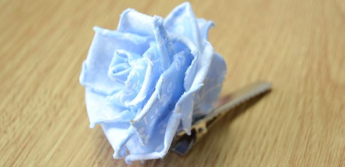 Fabulous Blue Rose Flower Hair Clip Fabulous Blue Rose Flower Hair Clip