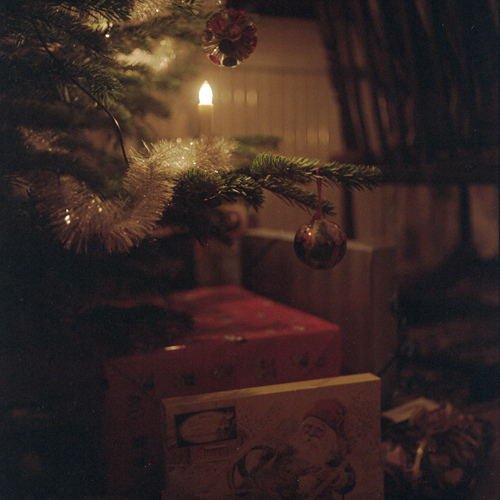 Candle light christmas tree