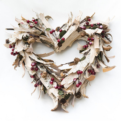 Heart cherry wreath