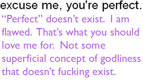 Excuse me, you are perfect