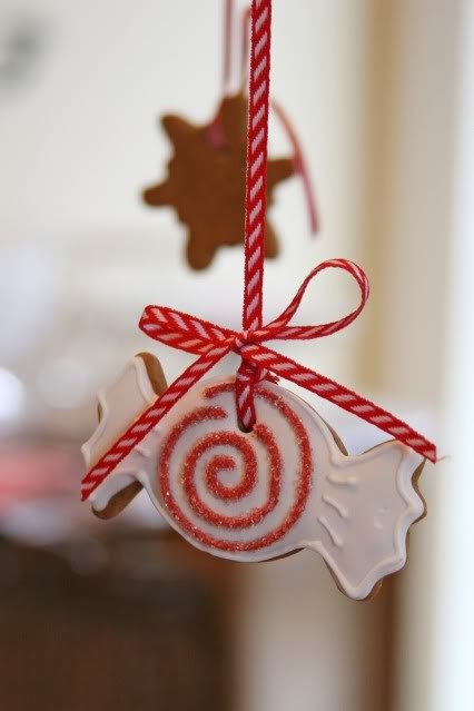 Peppermint gingerbread cookie