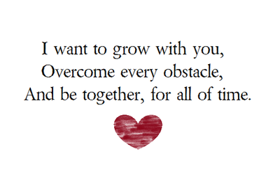 Be together, for all of time Be together, for all of time