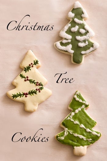 Christmas tree cookies