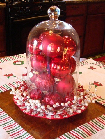 Ornaments in a glass