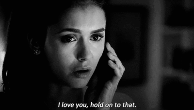 I love you, hold on to that
