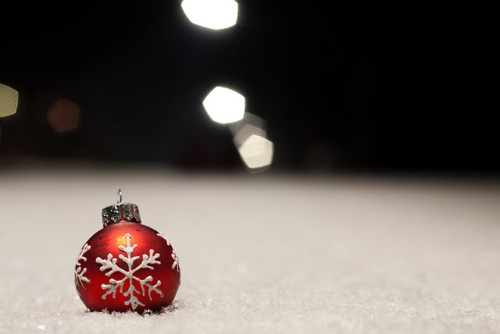 Ornament in the snow Ornament in the snow