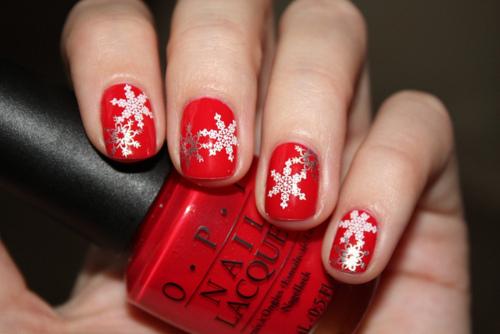 Snowflake nails