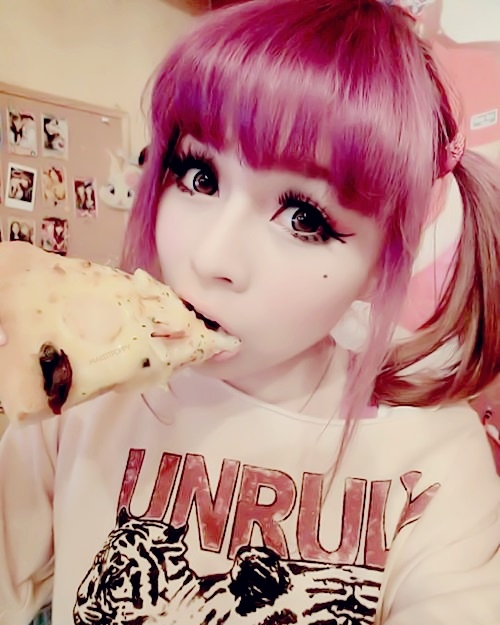 Pink bangs Pink bangs