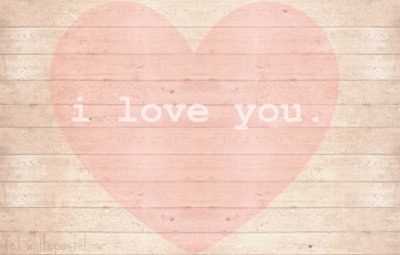 I love you
