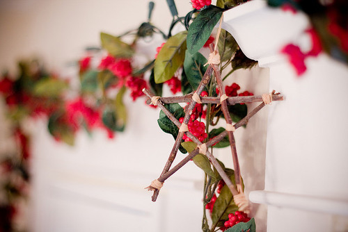 Christmas stick star ornament