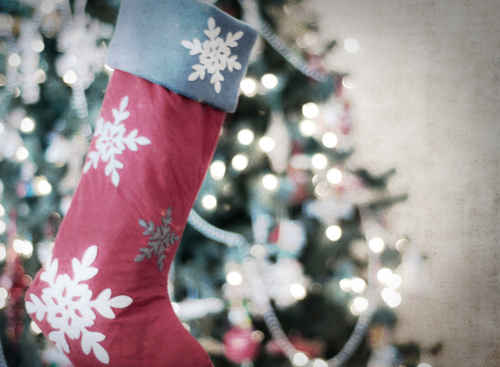 Snow flake christmas stocking Snow flake christmas stocking