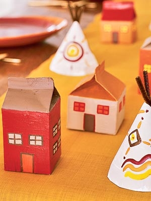 Tepees and houses Tepees and houses