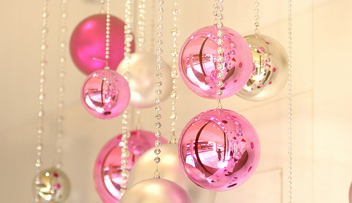 Pink ornaments