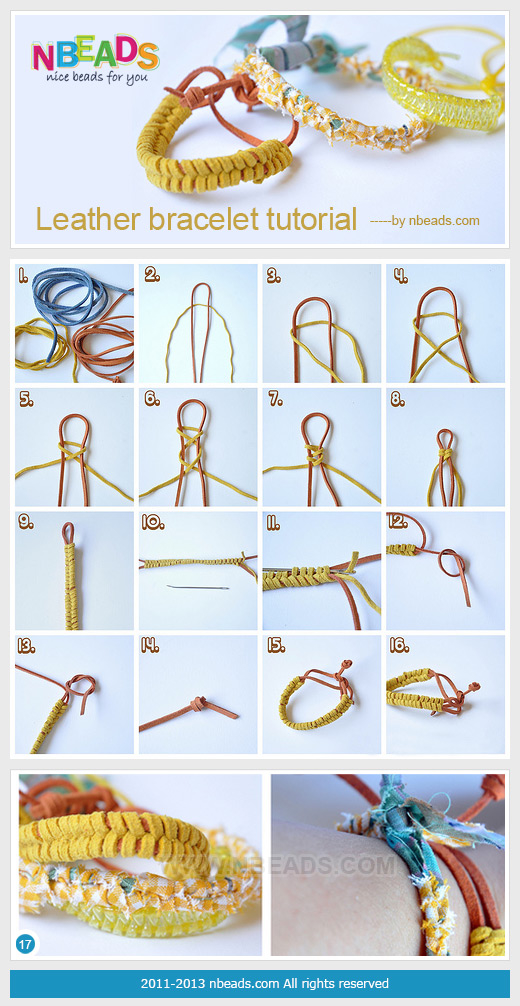 Leather Bracelet Tutorial