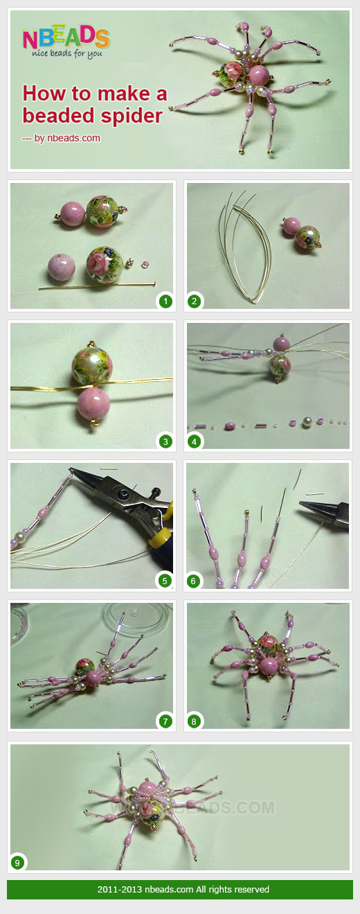 How to Make A Beaded Spider How to Make A Beaded Spider